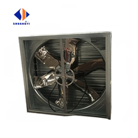 Ventilateur axial mural carré à faible bruit, grand volume d'air, à fermeture automatique, étanche à la pluie, directement de l'usine