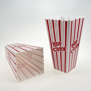 Boîtes à popcorn jetables en kraft, personnalisées, carrées, imprimées en quatre couleurs, découpées, en matériaux recyclés, pour frites et cadeaux - Product Image 2