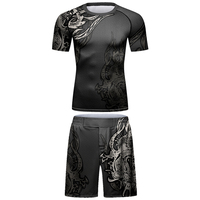 Ensembles de Rashguard de Boxe Cody Lundin, Shorts de MMA, Vêtements de Compression BJJ Sublimés, Body Complet pour Enfants et Hommes
