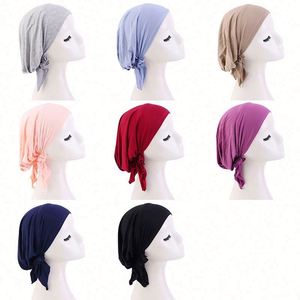 Pañuelo para la Cabeza de Tela Suave para la Piel, Turbante para Niñas, Algodón Modal, Pañuelo Pre-Atado para Mujer - Product Image 6