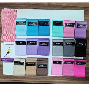 Factory Fabric Polyester Resistance <b>Bands</b> Custom Yoga Hip Booty <b>Bands</b> <b>Workout</b> Home Gym Exercise Fitness <b>Band</b> Gym Equipment - Product Image 5