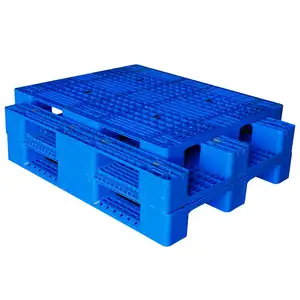 Wholesale cheap industrial heavy logistics pallets warehouse durable Standard size shelf grid moisture-proof plastic pallets