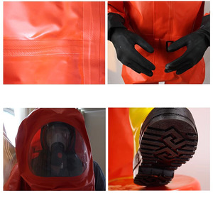 Промышленная кислотная, щелочная и газостойкая легкая и сверхпрочная интегрированная противопожарная защита полугерметичная защитная одежда - Product Image 3