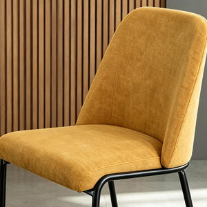 <span class=keywords><strong>Chaise</strong></span> de salle à manger moderne en tissu rembourré, <span class=keywords><strong>chaise</strong></span> d'appoint à dossier haut incurvé, <span class=keywords><strong>chaise</strong></span> d'appoint avec pieds en métal noir pour salle à manger, <span class=keywords><strong>cuisine</strong></span>, maison - Product Image 5