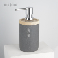 Ensemble de Salle de Bain d'Hôtel en Résine, 6 Pièces, Gris Élégant, Minimaliste, Accessoires de Décoration de Luxe