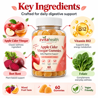 Gummies de cidre de pomme et berbérine HCL à marque privée - Végétaliennes, faibles en sucre, pour la gestion du poids et le soutien du métabolisme, complément alimentaire