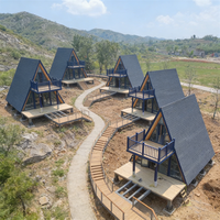 Maison préfabriquée modulaire en A, 20 m², 30 m², 40 m², chalet moderne pour les projets de villégiature, Airbnb et les retraites de camping