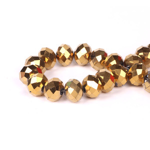 4 MILLIMETRI Sfaccettato Rondelle Perle Di Vetro Per Monili Che Fanno Gli <span class=keywords><strong>Adulti</strong></span> All'ingrosso di Cristallo Che Borda il Braccialetto di Fascino FAI DA TE Artigianato 130pcs/strand - Product Image 3