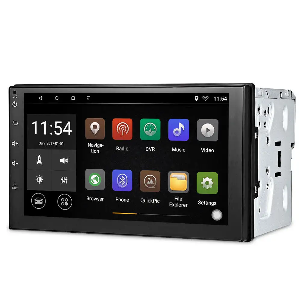 7" Android 7.0 8.0 optional quad core touch screen car dvd gps navigation mp5 player radio RDS video output universal
