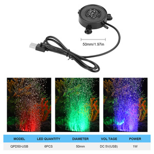 Lámpara <span class=keywords><strong>LED</strong></span> Sumergible para <span class=keywords><strong>Acuario</strong></span> con Burbujas, USB, Piedra de Oxígeno, con Cambio de Color en Goma - Product Image 6