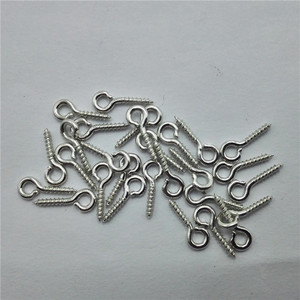 Jewelry Eye Screws Gold And Silver Iron Plated For Necklace Making Ring Shape Jewelry Buckle Components - Product Image 4