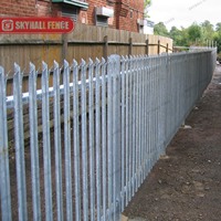 Venta al por mayor Durable 2,75 M W Sección Galvanizado Alta Seguridad Palisade Valla de metal