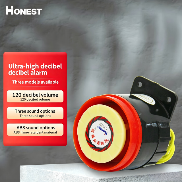HONEST Brand Multi-Voltage 12V 24V 220V AC Powered Plastic Material Electronic Equipment Warning Buzzer High Loudness Multi-Tone