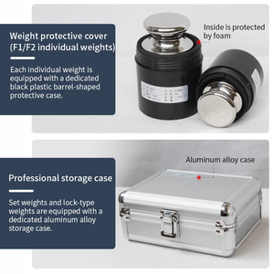 Thiết bị phòng thí nghiệm trọng lượng tiêu chuẩn-1g-5kg Đặc điểm kỹ thuật Thép không gỉ kiểm tra F1 <span class=keywords><strong>F2</strong></span> lớp trọng lượng thiết lập - Product Image 4