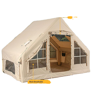 Tiendas de campaña inflables con bomba de aire, tiendas de campaña de lujo, fáciles de instalar, impermeables y a prueba de viento, tiendas Oxford para las cuatro estaciones - Product Image 1