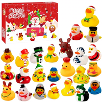 Calendrier de l'Avent Canard en Plastique et Caoutchouc 2026 – 24 Jours – Jouets de Bain de Noël Unisexe – Idée Cadeau Originale – 14 Ans et plus – CN