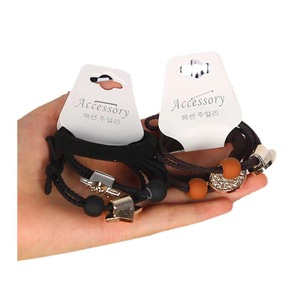 Coleteros de Pelo Trenzados con Pedrería Estilo Coreano, Colores Mezclados, Alta Elasticidad, Accesorio Casual para el Cabello, Hecho a Mano con Tela - Product Image 3