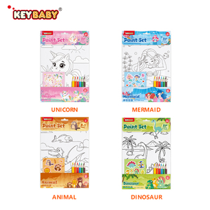 Carnets de coloriage simples pour enfants, personnages mignons DIY, en papier artistique non relié, avec pigments, pour la vente en magasin - Édition 2026 - Product Image 1