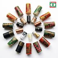 Capsules thermorétractables en PVC personnalisées non rechargeables avec ouverture facile pour bouteilles de vin, impression numérique et estampage à chaud