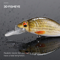 VTAVTA 7cm 11g Leurre Flottant Nageur Profond Vif de Pêche Dur Avec Hameçons #6 Isca Artificielle Matériel de Pêche