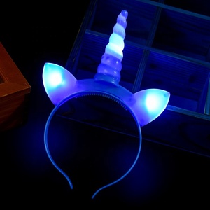 <span class=keywords><strong>Bandeau</strong></span> licorne avec batterie intégrée, 3 modes de paillettes, pour fête, décoration d'événements, bande lumineuse - Product Image 2
