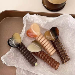 Coletero Elegante para Mujer, Estilo Línea Telefónica, con Perlas, Trenzado, Coleteros <span class=keywords><strong>de</strong></span> Burbuja para Mujer - Product Image 1