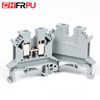 Bloc de bornes modulaire à vis sur rail DIN UK2.5, bloc de bornes traversant, connexion à vis, connecteur de fil Clipline UK 2.5