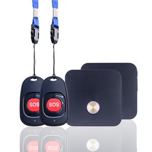 2 + 2 kết nối với nhau SOS chuông cửa Hệ thống 4 Khối lượng 60 Chime Tunes khẩn cấp cảnh báo người cao niên/Sử dụng y tế cá nhân báo động xách tay - Product Image 2