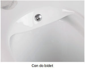 Wall Mounted Hanging Toilet Set One-Piece Ceramic Square <strong>Commode</strong> Wc Bathroom Bowls P-Trap Drainage <strong>Pattern</strong> Suspended Toilet Bowl - Product Image 5