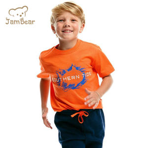 T-shirts pour enfants en coton biologique, t-shirts durables pour garçons, imprimés, tricotés, manches courtes, haut écologique, t-shirt pour enfants à manches courtes - Product Image 6