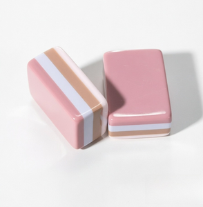Custom Engraved 4-Layer Macaron Solid Acrylic American <b>Mahjong</b> <b>Set</b> Cute Pastel Color Tiles for Personalized Gifts - Product Image 1