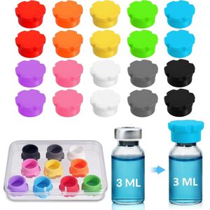 Tapa de Silicona para Botella de Insulina de 3ml y 5ml, Tapa Selladora de Color Personalizada con Logotipo, Venta al Por Mayor de Fábrica - Product Image 1