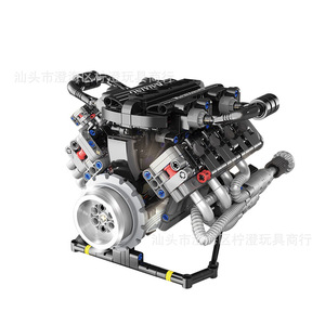 Kaiyu K96207 Le Mans F40LM Engine Building Block Set 700Pcs Remote Control Electric <b>Model</b> Car Engine <b>Kit</b> - Product Image 5