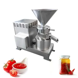 Machine industrielle humide de petite table, pâte de Chili verticale Tahini cacao Sauce tomate moulin colloïde Halva Machine pour la maison