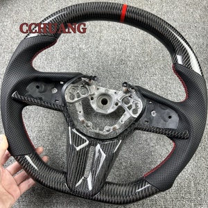 Volant sport en fibre de carbone 3k personnalisé pour Nissan GTR R35 <span class=keywords><strong>R36</strong></span> 2017-2022, volant sport en fibre de carbone à fond plat - Product Image 3