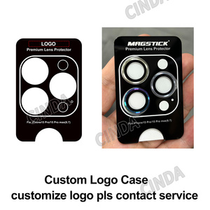 เกรด AAA ป้องกันเลนส์กล้องสำหรับ <span class=keywords><strong>iPhone</strong></span> 13 Pro Phone 12 MAX Mobile <span class=keywords><strong>11</strong></span> 14 MINI สีดำ X Mobile - Product Image 2