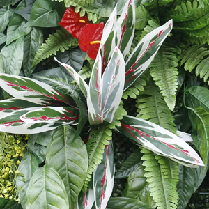 Best Price Customized Outdoor <strong>Wall</strong> Decor <strong>Artificial</strong> Hanging <strong>Grass</strong> Fabric Flower+cloth Backing Green <strong>Wall</strong> <strong>Panel</strong> Floral Design - Product Image 4