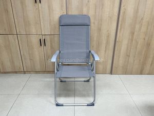 5 Positions Pliant Jardin <span class=keywords><strong>Relax</strong></span> Gris Aluminium <span class=keywords><strong>Relax</strong></span> <span class=keywords><strong>Fauteuil</strong></span> Inclinable Portable Extérieur XL Pliant <span class=keywords><strong>Camping</strong></span> Chaises Compact - Product Image 6