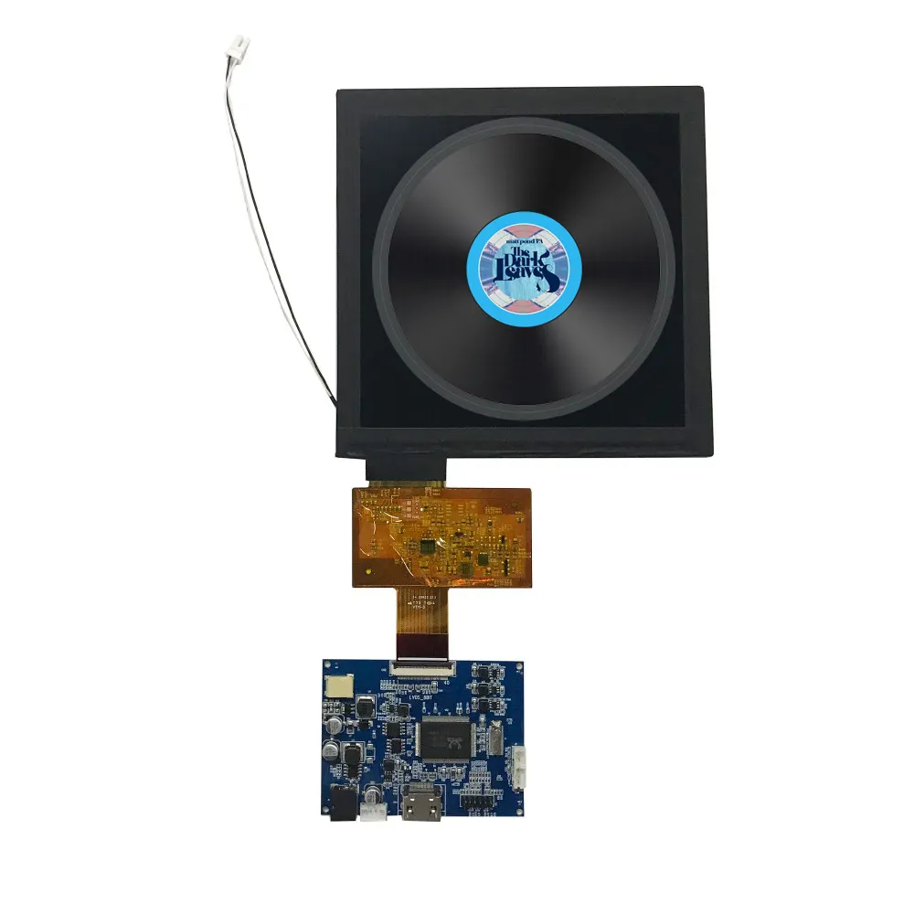7 Inci 720*720 Square TFT LCD dengan HDM-I Driver Board untuk Sistem Navigasi