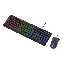 Factory Customized Suspended Keycaps Wired USB Mechanical Brown Axis 104-Key RGB Gaming Keyboard and Mouse Set in Stock