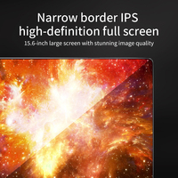 Nuovo Laptop Sottile da 15,6 Pollici IPS con Processore Intel Celeron N4125 Quad Core, SSD, Portatile per Uso Aziendale e Ufficio