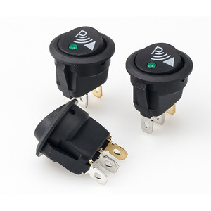 <b>Rocker</b> <b>Switch</b> <b>12V</b> Green Led On Off KCD2 Car Lighting Modification Cat Eye Round Fish Eye <b>Switch</b> Screw Terminal IP65 - Product Image 4