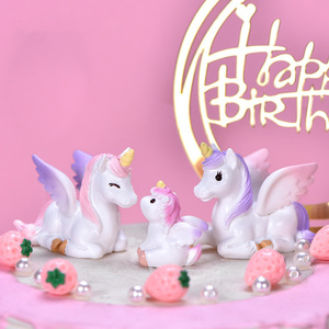 <b>Mini</b> Unicorn Toys Micro Landscape Fairy Garden Accessories Animal Terrarium <b>MinI</b> Handmade Figurine Cute Home Desktop Car Decor - Product Image 2