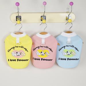 Gilet pour chien mignon, imprimé trois chiots, nouveau vêtement pour chien et chat, Teddy, vêtements imprimés pour animaux de compagnie, style classique - Product Image 6