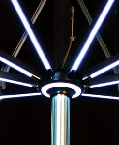 Sombrilla de Lujo Moderna de 10 Pies con Luces LED para Comedor, Hotel, Parque, Restaurante, Sombrilla Comercial Personalizada de Aluminio para Publicidad, Playa, <span class=keywords><strong>Cerveza</strong></span>, Patio - Product Image 6