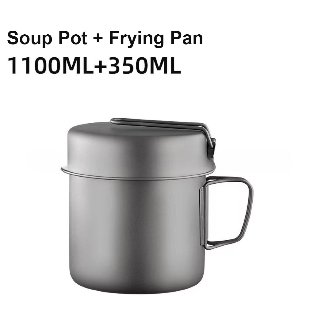 Olla Gris de 1100ml - Mango Corto y Sartén de 350ml