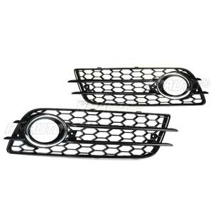 ฝาครอบตะแกรงไฟตัดหมอกหน้ารถยนต์แบบรังผึ้ง 2 ชิ้น สำหรับ Audi A4 B8 S-Lines S4 Bumper ปี 2008-2012 รุ่น 8K0807681C 8K0807682C - Product Image 3