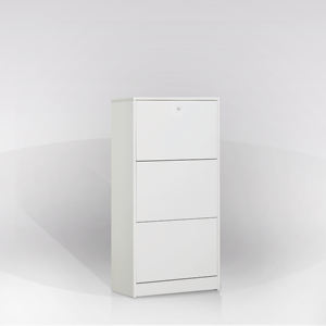 Scarpiera a 3 ante multiuso modello 62x18 cm H.114 bianca - Product Image 1