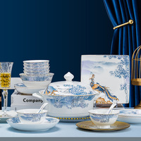 Service de Table Complet en Porcelaine Blanche Fine (Bone China) – Coffret Cadeau Grand Format pour Famille – Bols, Assiettes et Cuillères en Céramique de Haute Qualité