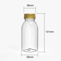 Vente en gros d'usine - Bouteilles en plastique PET de 250 ml avec col de 38 mm pour jus, soda, boissons énergisantes, café, thé et yaourt - Emballage pour boissons